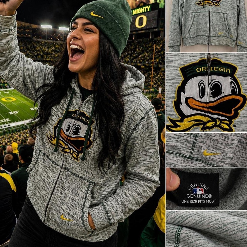 Oregon Ducks Full Zip Hoodie